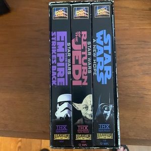 Star Wars Trilogy VHS Return of the Jedi Star Wars Empire Strikes Back 3 Tapes